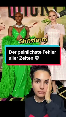 Das ist so unangenehm! Bei der Promo für den Film Wicked ist jetzt ein sehr peinlicher Fehler passiert. 💀 #arianagrande #wicked #ariana #cynthiaerivo #arianator #glinda #wickedmovie #elphaba #filme #mattel 