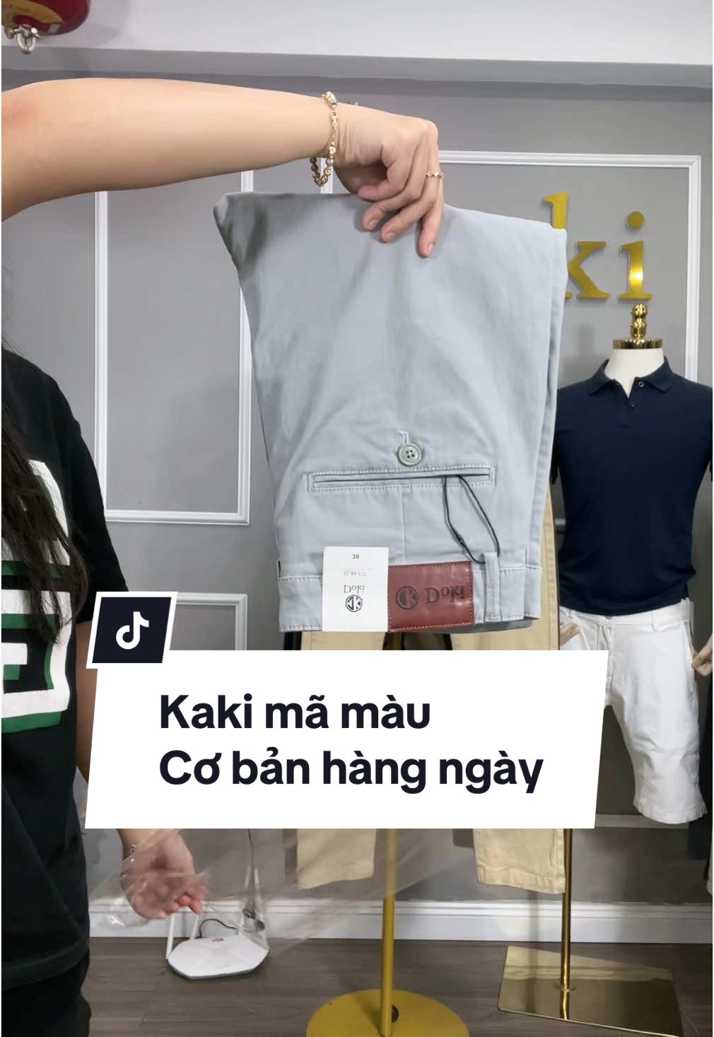 Kem, ghi sáng, ghi đá với 3 mã màu cơ bản mặc hàng ngày ko thể thiếu cho các bạn nam #doki #kaki #cotton #cogian #quankaki #quankakinam #kakinam 