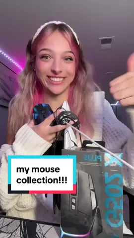 my mouse collection !!! #mouse #pcgamer #techgirl #pcsetup 