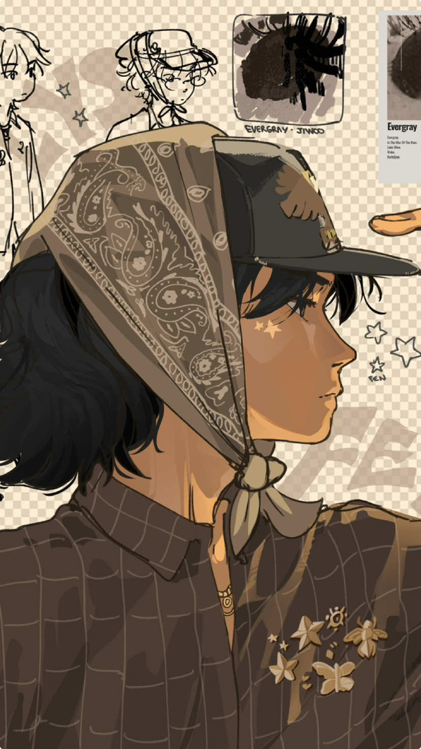 i think i just have a similar vibe to my characters aha #artistsoftiktok #trendingvideo #art 