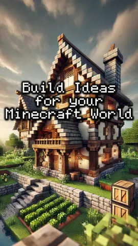 Simple Build Ideas Part 10 #fyp #minecraftbuilding #catapult #well #log #guillotine #market
