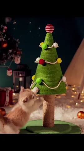 Christmas Tree Cat Scratcher Board!! Introducing the Christmas Tree Cat Scratcher Board, the purr-fect toy for your feline friend. Spoil your cat with this interactive toy that satisfies their natural instincts.#charliespetemporium #smallbusinessowner #smallbusinesstiktok #pet #cat #christmascat 