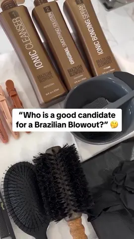With a proper consultation + considerate application, EVERYONE can benefit from a Brazilian Blowout 🤎 @Meliny Undzhyan #brazilianblowout #brazilianblowoutcertified #frizzfree #hairtreatment #smoothhair #smoothingtreatment #haircare #behindthechair  