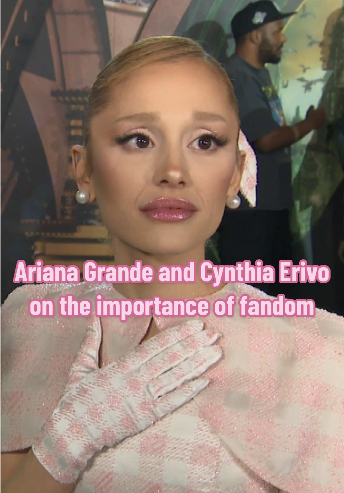 Ariana Grande and Cynthia Erivo about the importance of fandom and the friendships found through it. 🤍🧹🫧 #ArianaGrande #WickedMovie @arianagrande @Cynthia Erivo @Wicked Movie 