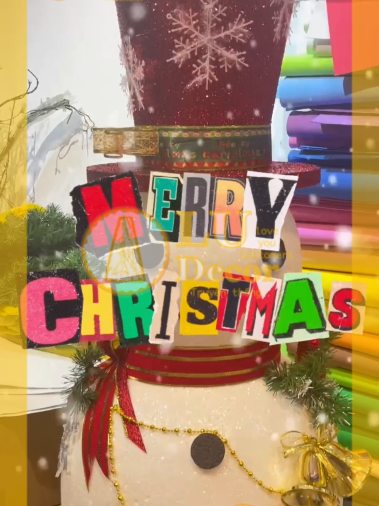 Người tuyết xốp trang trí giáng sinh siêu xinh cho dịp noel này đây mn ơi !!!#trending #fpyシ #merrychristmas🎄 #xuhuongtiktok