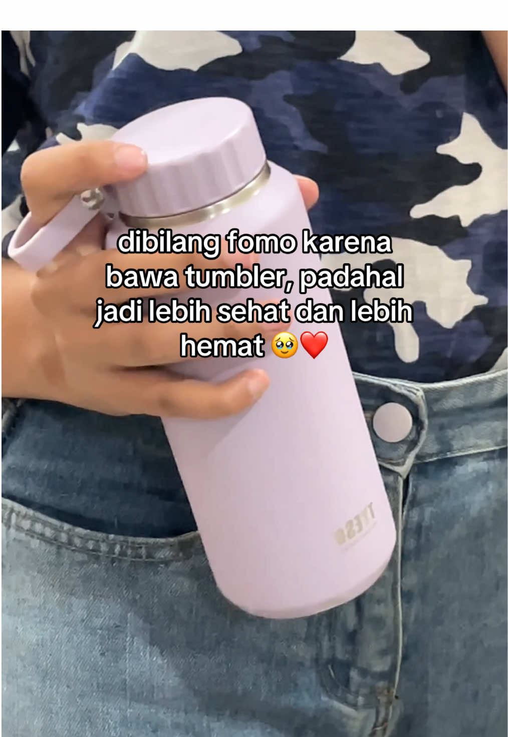 semenjak bawa tumbler jadi jarang jajan sembarangan diluar 🩷🩷 #tyesoindonesia #tyesotumbler #tumblertok 