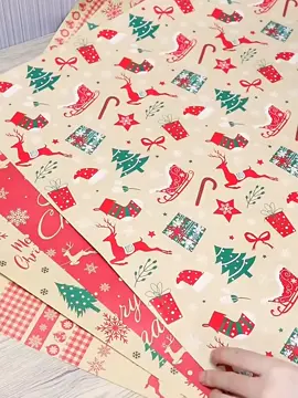 Giấy gói quà, giấy bọc quà vintage cổ điển giáng sinh. #dochoichobe #xuhuong #dochoigiaoduc #bookid #quachocon #giangsinh #giaybocqua #giaygoiquanoel