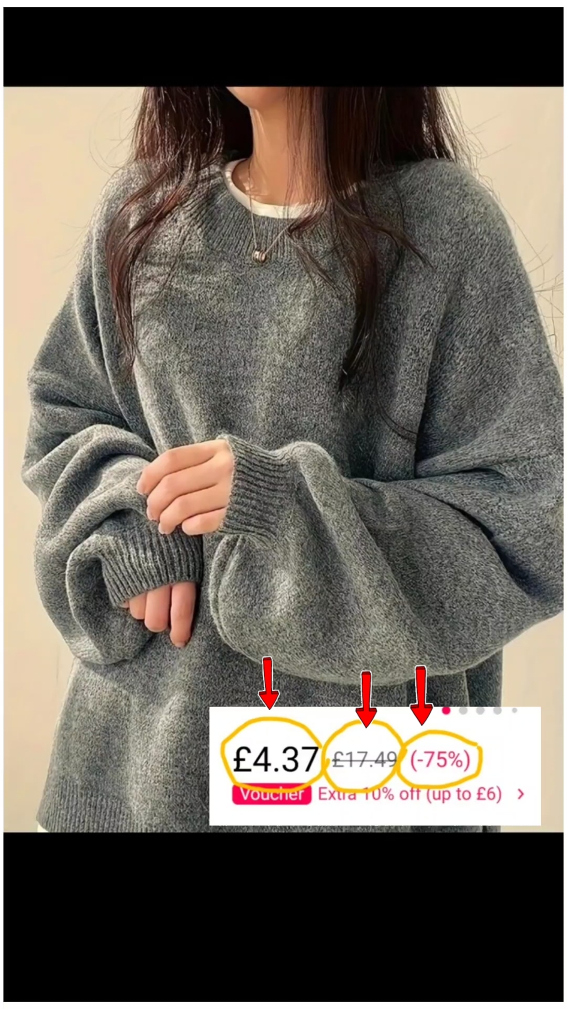 Plus Size】 Solid Split Hem Drop Shoulder Sweater, Sweaters for Women, Casual Long Sleeve Round Neck Jumper for Fall & Winter, Women's Clothing for Daily Wear#tikrokmademebuyit #sweater #womenwear #blackfridaydeals 