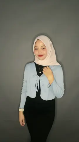 Cardigan Crop Tali Ceyoon Korean Style Atasan Wanita Knit Baju Panjang Rib Santai #cardigan #bajumurah #croptop #outfit 