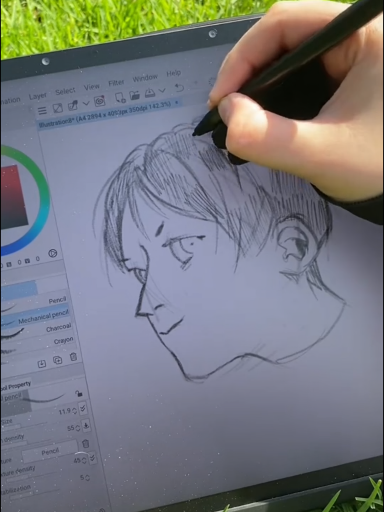 Dibuja en cualquier lugar con la Fun Drawing Pad UT3 🌳🎨 ¡Sin cables, solo creatividad! #ugeeut3 #portatiles #tabletagrafica #drawing #dibujar