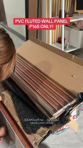 Pvc wall panel P168 lang #pvcwallpanel #wallpanel #flutedpanel #fyp #viral #trending #TiktokMadeMeBuyIt 