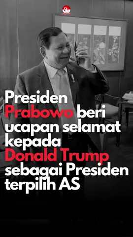 Presiden Prabowo Subianto memberikan ucapan selamat kepada Donald Trump atas terpilihnya sebagai Presiden Amerika Serikat.  Dalam video ini, Prabowo menyampaikan harapannya agar kepemimpinan baru di AS membawa hubungan bilateral antara Indonesia dan Amerika Serikat ke arah yang lebih baik dan saling menguntungkan. Ucapan selamat ini mencerminkan semangat diplomasi dan kerja sama internasional yang diharapkan dapat memperkuat kemitraan strategis serta membangun hubungan yang lebih erat antara kedua negara. #PandawaLima #PrabowoSubianto #BersamaIndonesiaMaju #DonaldTrump #FYP 