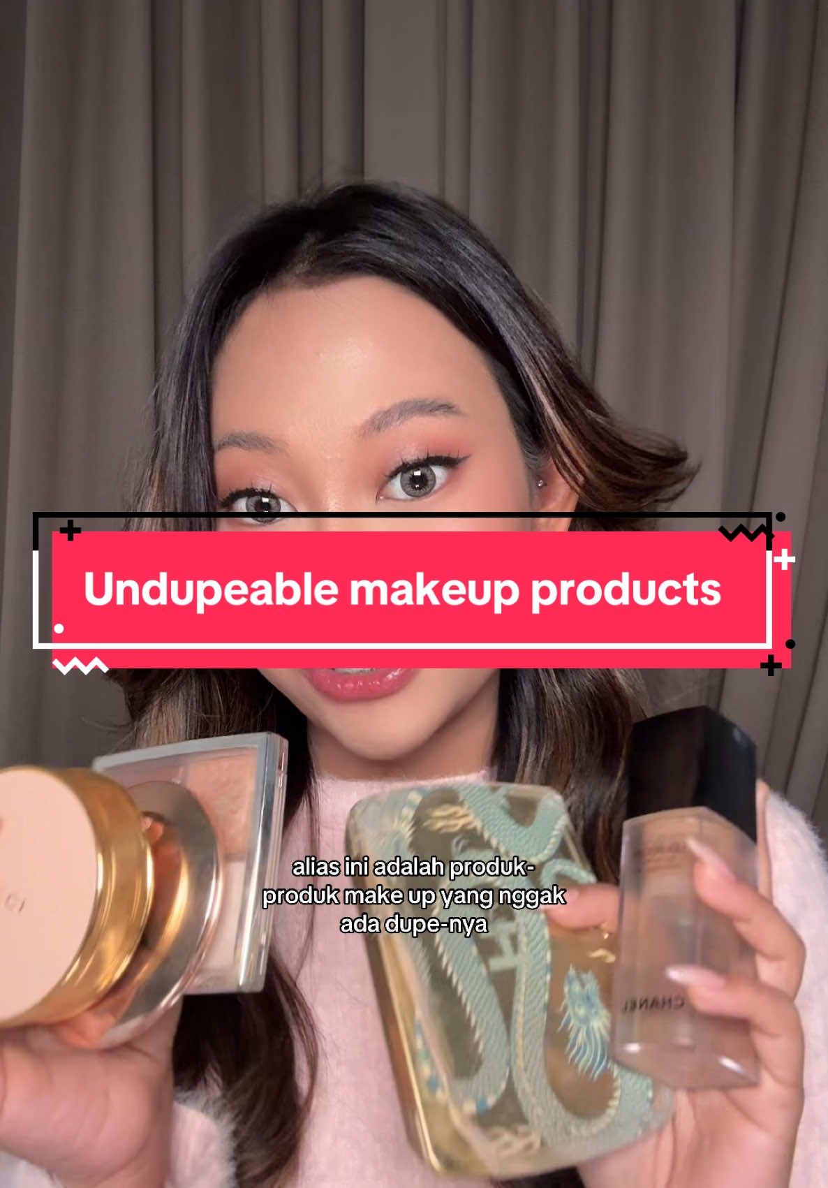 Produk-produk makeup yang belum ada dupe nya! Lessgooow✨ jadi menurut aku worth it kalau kalian splurge ke makeup-makeup di atas ini^^ #undupeablemakeupproducts #makeupproducts #chanelbeauty #guccibeauty #charlottetilbury #hourglass #diorbeauty 