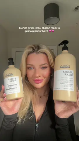 absolut repair is every blonde girls dream  #blonde #loreal #absolutrepairmolecular 