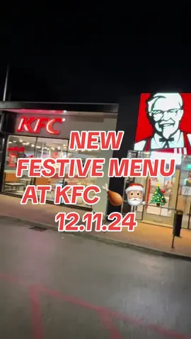 🎅🏼🎄🍗NEW Festive Menu just landed at @KFC_UKI TODAY 12.11.24 🍗🍔🍟 @KFC #fyp #kfc #kfcsecretmenuhacks #kfclegendaryxmas #chicken #festive #festivefood #christmas #christmasfood  #TikTokHolidays 