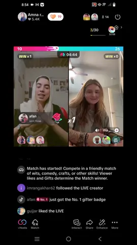 𝗟𝗶𝘃𝗲 𝗺𝗮𝘁𝗰𝗵 𝗼𝗻 𝘁𝗶𝗸 𝘁𝗼𝗸 𝗧𝗮𝗵𝗻𝗸𝘀 𝗮 𝗹𝗼𝘁 𝗲𝘃𝗲𝗿𝘆 𝗼𝗻𝗲 𝗳𝗼𝗿 𝘀𝗼𝗽𝗽𝘂𝗿𝘁 😍