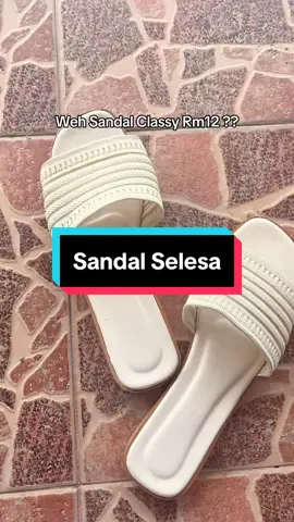 Ambil je saiz yang biasa korang pakai okay #sandalwanita#sandaltapakrata#seliparperempuan#flatshoes