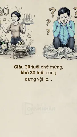Giàu 30 tuổi chớ mừng, khó 30 tuổi cũng đừng vội lo… #sachdoanhnhan #LearnOnTikTok #30tuoimoithuchimoibatdau #BookTok #sachhay 