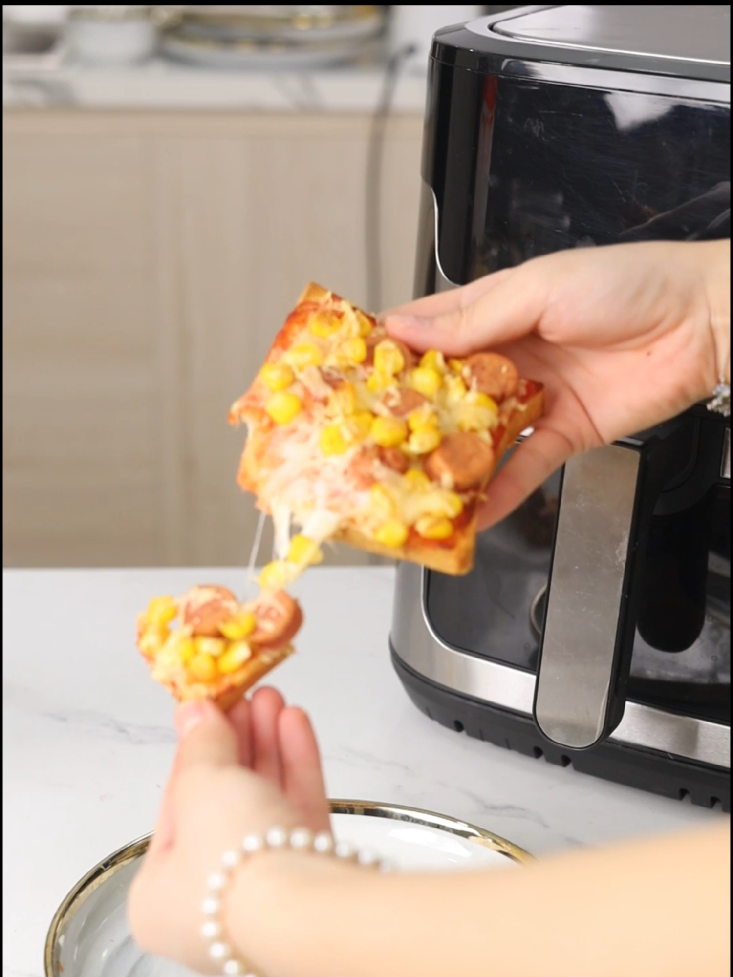 Bữa sáng đơn giản với nồi chiên không dầu #venko #xuhuong #nckd #noichienkhongdau