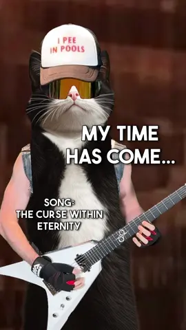 My time has come 🐈‍⬛ Song: The Curse Within - Eternity #heavymetal #guitar #metal 