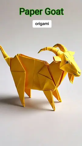 Cabra de Papel (Goat) #origamistars #origamistar #origamichallenge #origamitiktok #origamitutorial #origami #goat🐐 
