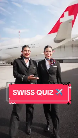 Would you have known all the right answers? 🧐✈️  #aviationquiz #flyswiss #flightattendants #flying 