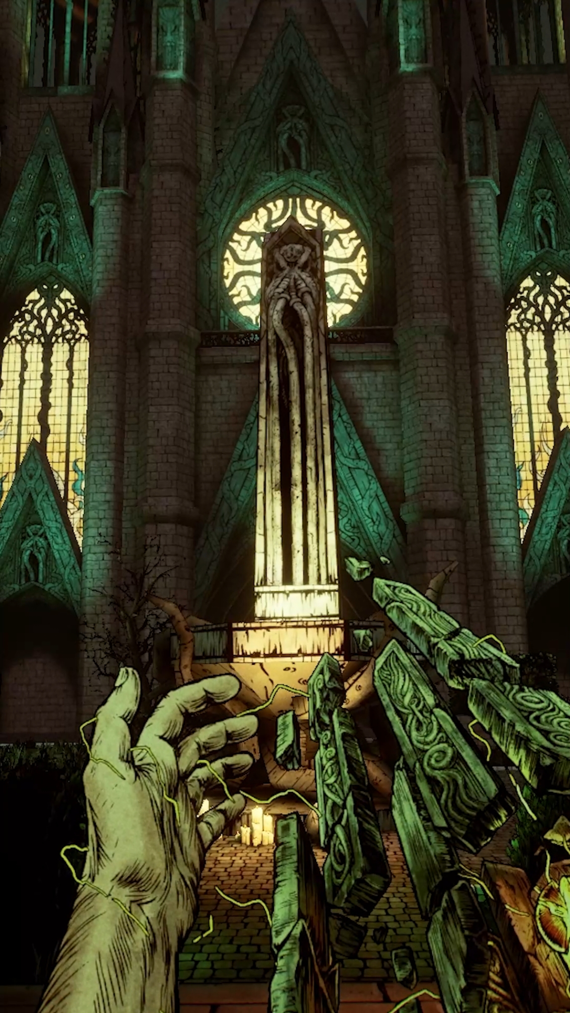 Here's a little video so you can better feel the atmosphere of Forgive Me Father 2 #gamedev #indiedev #indiegame #horrorgame #fps #comic 