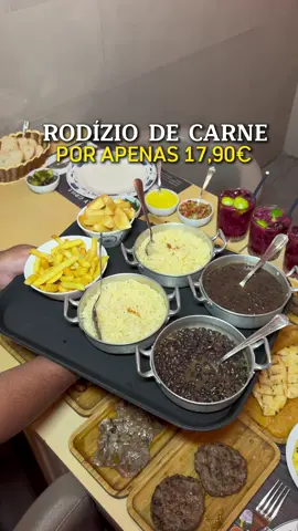 Rodízio de carne por apenas 17,90€ 🍽️🥩 Crianças de 5 a 10 anos pagam 7,90€. Visitei o @onlygrill.entrecampos que tem um dos melhores rodízios de carne de Portugal você comer oque quiser avontade por apenas 17,90€ 🥩 O rodízio inclui 11 tipos de carne e 7 guarnições. Carnes incluídas no rodízio 👇 🥩Picanha corte grosso 🥩Picanha corte fino 🥩Bife da vazia 🥩Picanha com alho 🥩Lagarto de porco 🥩Entremeada 🥩Costeleta de borrego 🥩Peito de frango 🥩Salsicha grelhada 🥩Coração de frango 🥩Hambúrguer de picanha Guarnições 👇 Batata frita Ananás grelhado Feijão preto Salada Arroz Couve caldo verde Banana frita Bebidas e sobremesas são à parte. 📍 Endereço: Avenida 5 de Outubro 279 A, 1600-035 Lisboa Curtiu? Salva esse conteúdo para não perder e me siga para mais dicas de Portugal!