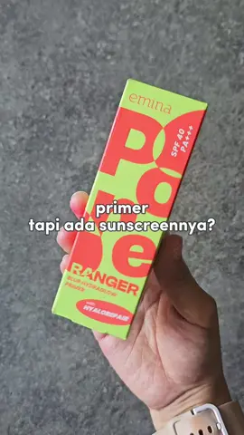 katanya primer, tapi kok ada sunscreennya? ada dong! primer barunya emina yang hydraglow, udah ada SPF 40 PA+++ nya😋 #cuantanpabatas #BeautyTok #racuntiktok #makeupprimer #glowymakeup #bercuanbersamaparagon @Emina Store 