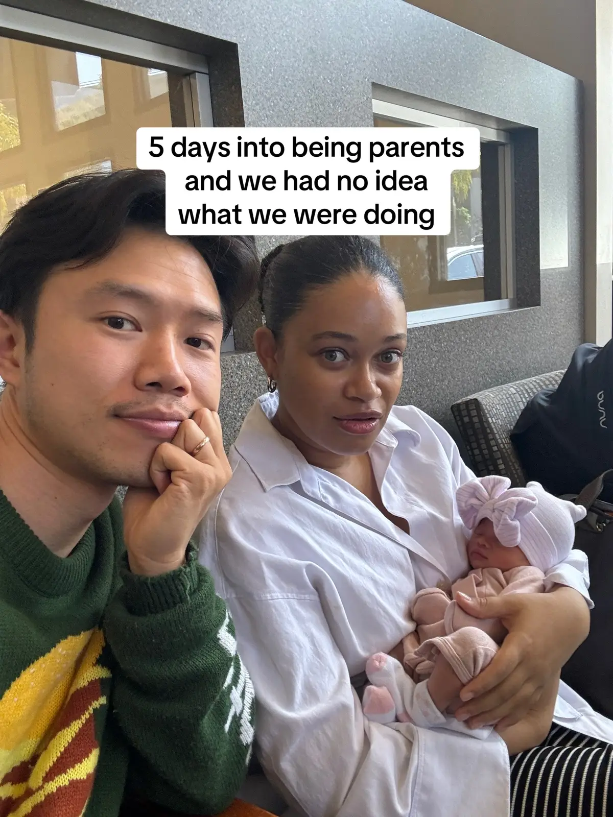 🥺 when i think back to the first few days after our daugther was born, it all becomes a blur. mia and i had no idea what we were doing. i remember wishing the nurses would come back into our room so i could watch how they soothe our baby, swaddle her, and change her diaper. any time mia and i didnt know something, we’d look at each other and say “i dont know”, but we would figure it out anyways 😌 no one can ever be “ready” to live a completely new life (as parents) for the first time. 5 months later, i still don’t feel qualified. but thats life!!! even if you aren’t ready, life be life-ing, and you just live ☺️ im just really thankful that in this life, i get to be mia’s partner and gemma’s dad 💕 @Mia Otero  #firsttimedad #dadsoftiktok #dadtok #dadtips #dadadvice #firsttimeparents #newdad #girldad #newborn #newbornbabies #postpartum 