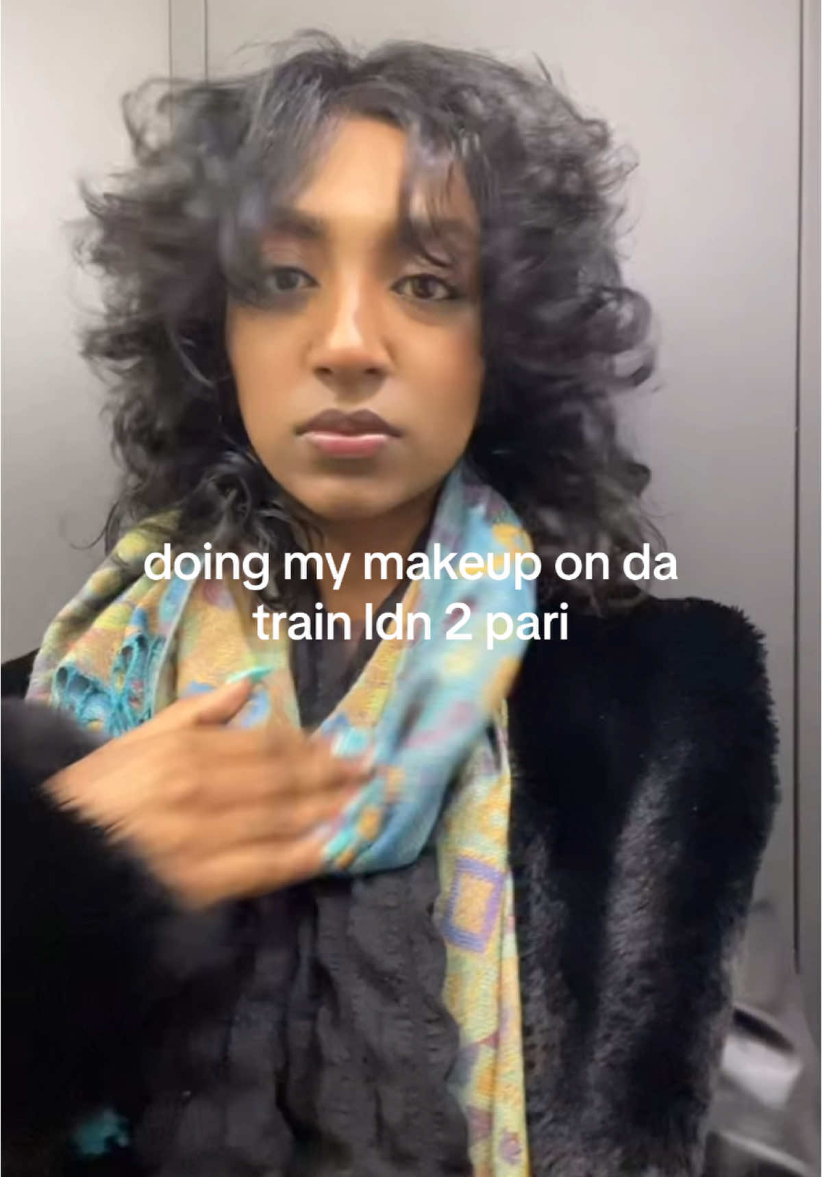 on ze go #train#MakeupRoutine#fyp#tulsi#ldn#paris#iguess 