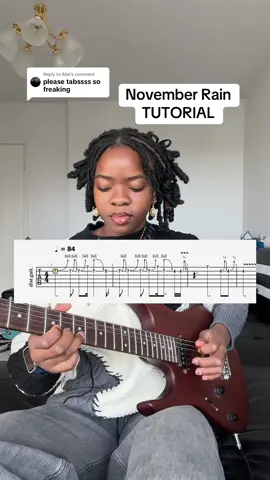 Replying to @Abe Full tabs + pdf link in my bio #beccasmelodies #gunsnroses #guitartutorial #fyp 