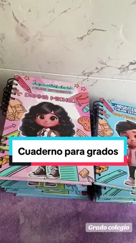 Cuaderno para recordatorio de grado 5 #cuadernospersonalizados #cuadernogrado #recuerdograduacion #grado5to #cuadernocolombia #cuadernos #regalospersonalizados 