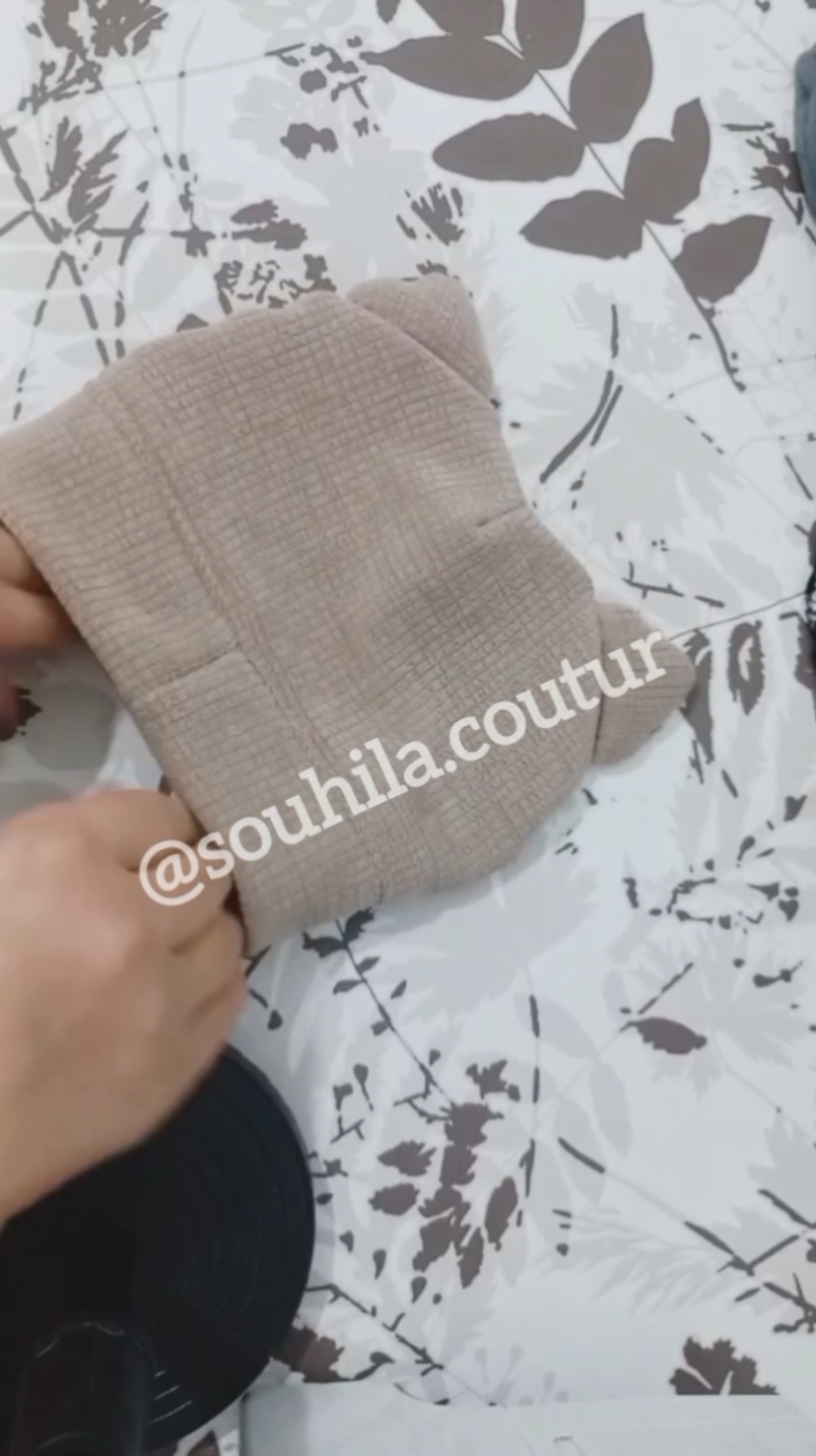بوني لرضيع (0-3 أشهر ) سهل جدا  #بوني  #رضيع #سهيلةخياطةوتفصيل #souhilacouture 