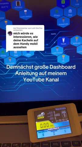 Antwort auf @Luhi the Fox ich zeige euch bald ne große Anleitung über Dashboards auf meinem YouTube Kanal dann können wir alles mal ganz genau klären. #homeassistant #smarthome #DIY #nerd 