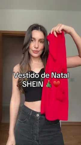 O vestido de Natal 🤶🎄♥️ Usariam meninas? 🥹 🔍Pesquise HSHV3 para a lista com até 95% de desconto  em mais de 500 mil itens! Cupom: thaaisgaldinoQ4 (10%de desconto) ID vestido vermelho 36805127 @SHEIN @SHEIN Brasil  *id#SHEINBigSalesDay #SHEINBlackFriday #SHEINforAll #saveinstyle #shein #natal #look #vestido #fouryou 