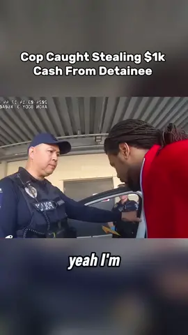 Replying to @J.boog The supervisor says he has to call his boss to decide what to do with officer Chapman who tried taking $900 from the man. You can tell by the officers face that he is scared of the consequences. #copcam #fypツ #coparrested #bodycamera 
