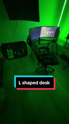 L shaped desk for only 38 dollars on the tiktok shop! #TikTokShop #tiktokmarketplace #tiktokmademebuyit #lshapeddesk #gamingdesk #gaming 