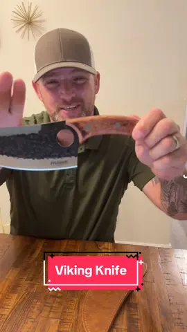 Huusk Viking Kitchen knife. #tiktokshopblackfriday #tiktokshopcybermonday #tiktokshopholidayhaul #TikTokShop #christmas #knife #kitchenknives #vikingknife #chef #cheflife 