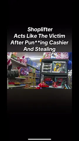 Shoplifter acts like the victim after pun**ing cashier and stealing #police #pov #policeofficer #cops 