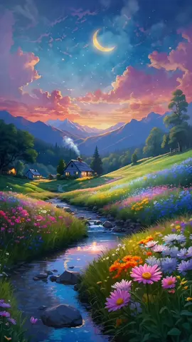 “Finding Peace in a World That Never Sleeps 🌙💫” #lofi #ExploreNature #NatureLovers #ghibli #arttherapy #summervibes #natureheals #myescape 