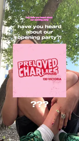 WERE THROWING AN EPIC OPENING PARTY ‼️💋 More info on our Instagram! #vintage #secondhand #retail #onlineshopping #thrift #thrifted #preloved #shop #shopopening #wellington #nz #giveaway #foodtiktok #flashtattoos #toothgems #pressonnails #party 