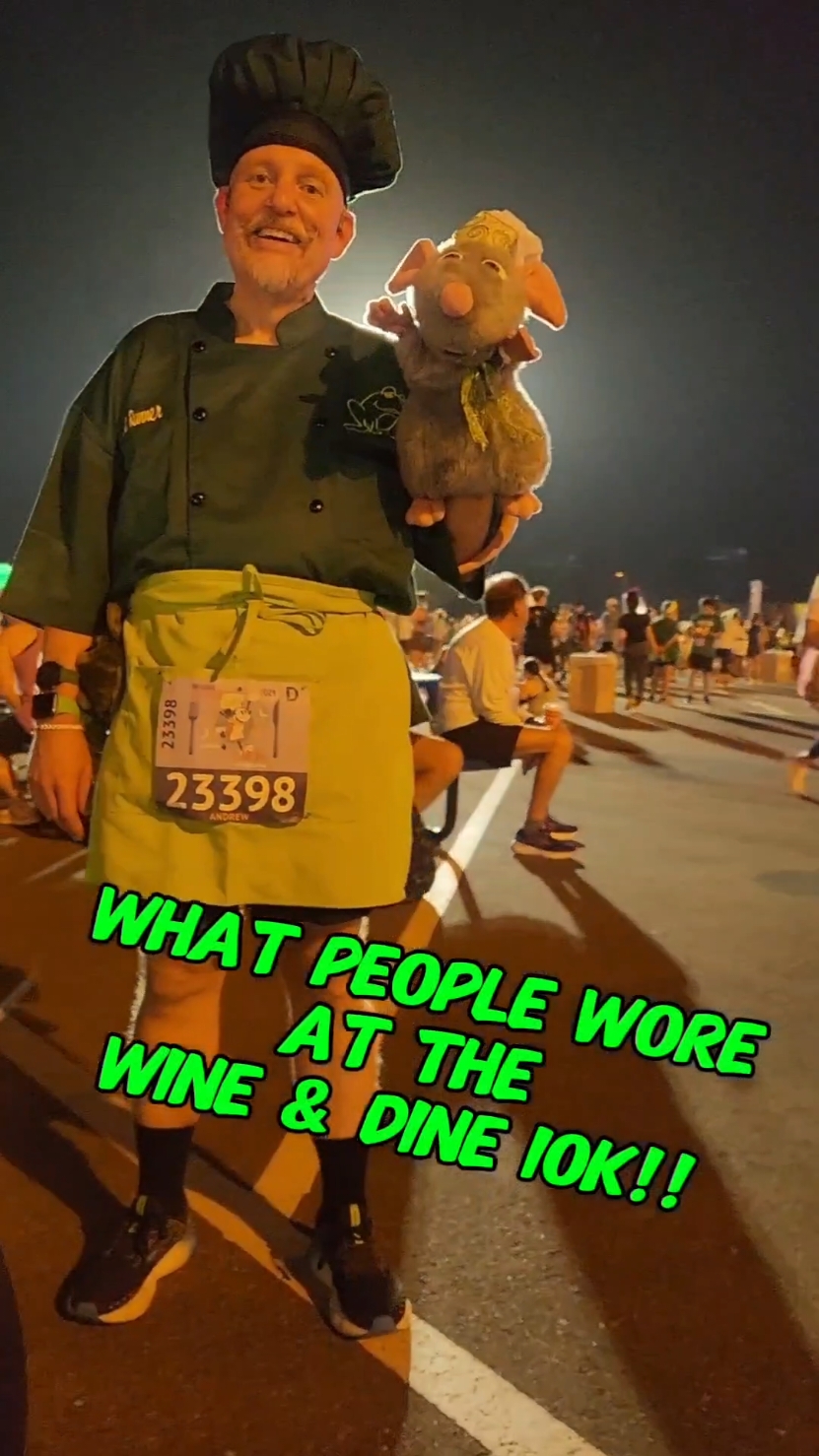 Ever wonder what runners wear to a Wine & Dine 10K? 🍷✨ From creative Disney mashups to food-inspired puns, these costumes took things to a whole new level! Whether you’re here for the fun, the fashion, or the finish line, you’ll love seeing how everyone brought the magic to the race. Swipe to see some of the most memorable looks—because at Wine & Dine, it’s more than just running; it’s about running in style! 🏃‍♂️👗🍇 Which one is your favorite? #RunDisney #wineanddine 