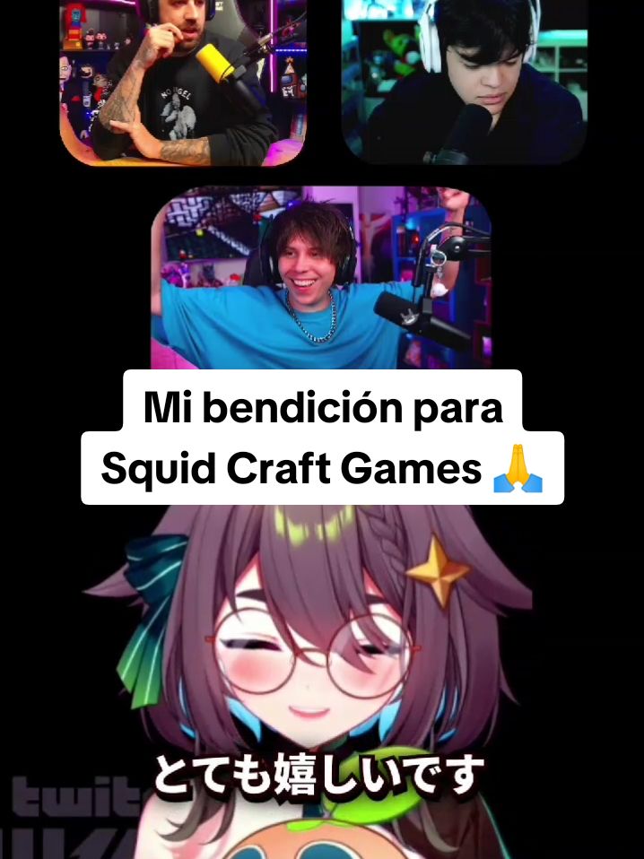 Mi bendición para todos los creadores y participantes de Squid Craft Games 🙏🙏😇 #meica #meica05 #vtuber #squidcraftgames #squidcraftgames3 #parati 