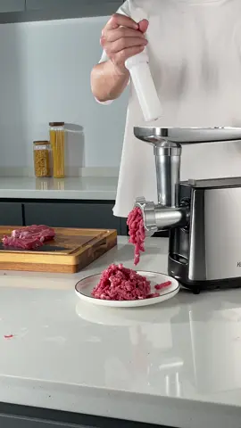 Save money and save time! An electric meat grinder is the kitchen must have appliances. Make sausage and kubbe at home for the coming holiday! #meatgrinder #meatmincer #sausagemaker #kubbemaker #electricmeatgrinder #kitchen #meat #KitchenHacks 