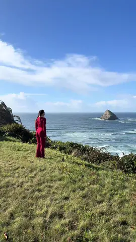 Oregon coast 🌊 #waterfall #ocean #fyp #pnw #oregoncoast #exploremore 