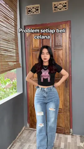 Siapa yg tiap beli celana jeans selalu begini juga? #jeanshighwaist ##jeans #fypシ #fypdonggggggg 
