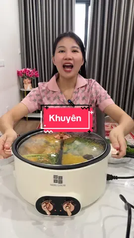 Nồi Lẩu Điện 2 Ngăn Đa Năng. Size to #TikTokAwardsVN #noilau #noilaudien #noilaudanang #salegiuathang 