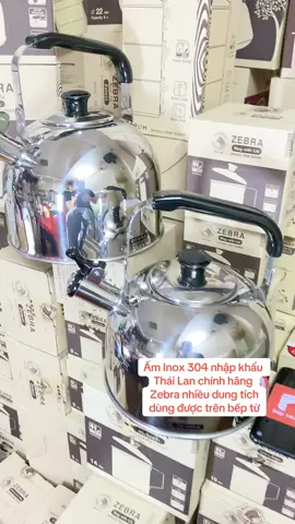 Ấm Đun Nước Zebra Thái Lan Chính Hãng nấu được bếp từ Dung tích 3.5L - 5L - 6L  #bepnhaemshop #bepnhaem  #dogiadung #zebra