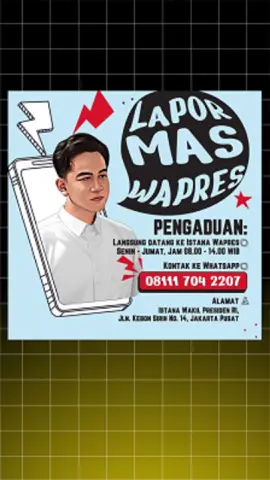 Lapor mas wapres jika ada aduan yang ingin di adukan #prabowopresiden #fyp 